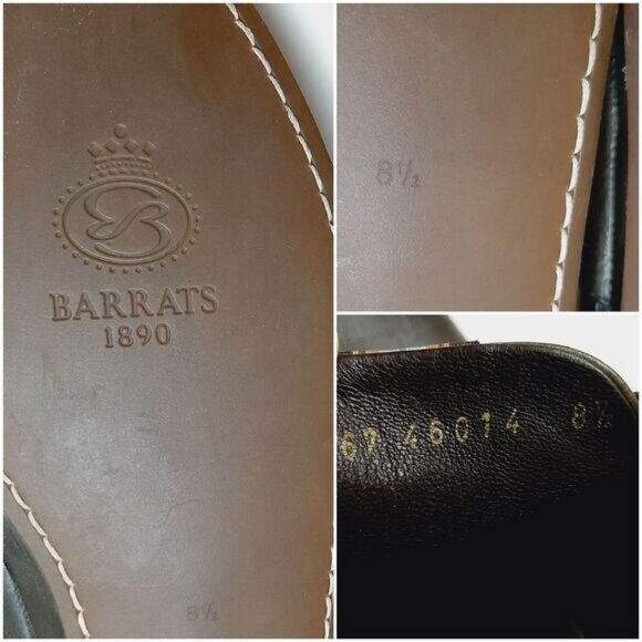 BARRATS 1890 \ Driving Slip-On Loafer Leather Shoes Deep Green Men's Sz US 8.5 - Picture 16 of 16